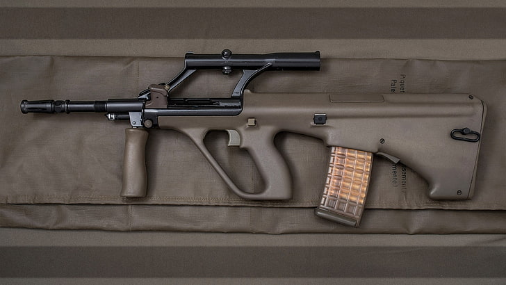 Steyr, weapon, Steyr AUG, gun, rifles, HD wallpaper