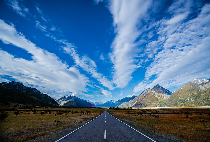ถนนสีเทาที่มีภาพทิวทัศน์ภูเขาสีน้ำตาล, ถนน, ไม่มีที่สิ้นสุด, หุบเขา, สีเทา, สีน้ำตาล, ภูเขา, ภูมิทัศน์, ภาพถ่าย, Mount Cook, นิวซีแลนด์, com, แปซิฟิก, Aotearoa, เกาะทางใต้, Te Wai Pounamu, Te Waka a Maui, Canterbury, Waitaki, Mackenzie Basin, Lake Tekapo, Lake Road, ขอบฟ้า, road trip, ทางหลวง, เมฆ, Nikon d800, ภูเขา, ธรรมชาติ, ทัศนียภาพ, กลางแจ้ง, เทือกเขา, หิมะ, การเดินทาง, วอลล์เปเปอร์ HD