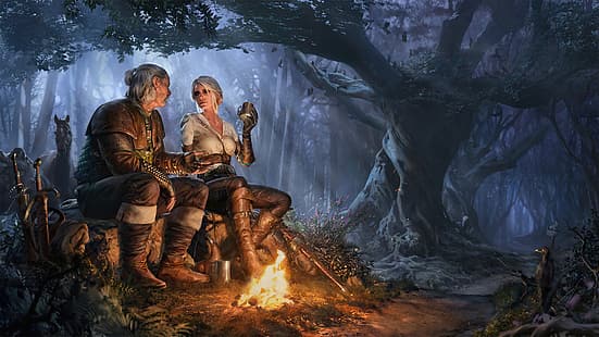Gwent, Nilfgaard, The Witcher 3: Wild Hunt, Ciri (The Witcher), Triss Merigold, HD-Hintergrundbild HD wallpaper