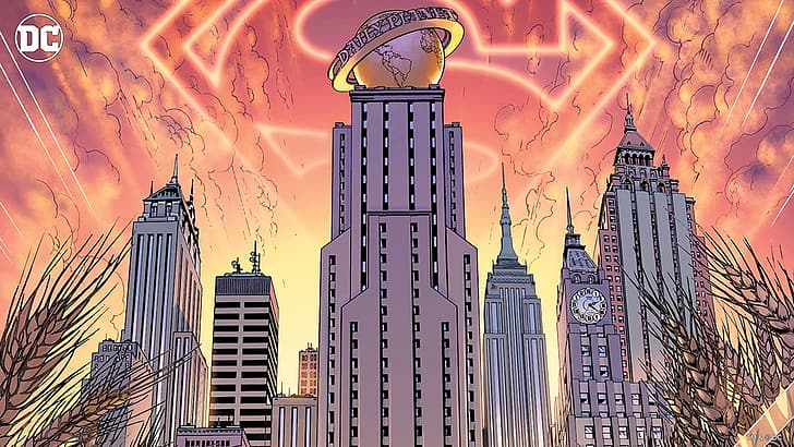 DC Comics, Gotham City, metropolis, Justice League, HD wallpaper