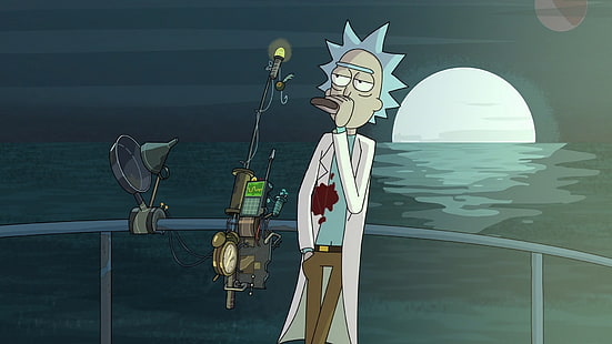 Personaje de Rick, Rick y Morty, Adult Swim, dibujos animados, Rick Sanchez, Fondo de pantalla HD HD wallpaper