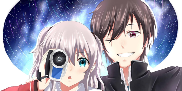 Anime, Charlotte, Nao Tomori und Yū Otosaka, HD-Hintergrundbild
