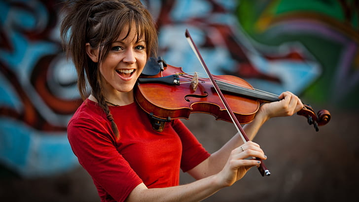 女性音楽バイオリンリンジースターリングバイオリン奏者2560x1440エンターテイメント音楽HDアート、音楽、女性、 HDデスクトップの壁紙