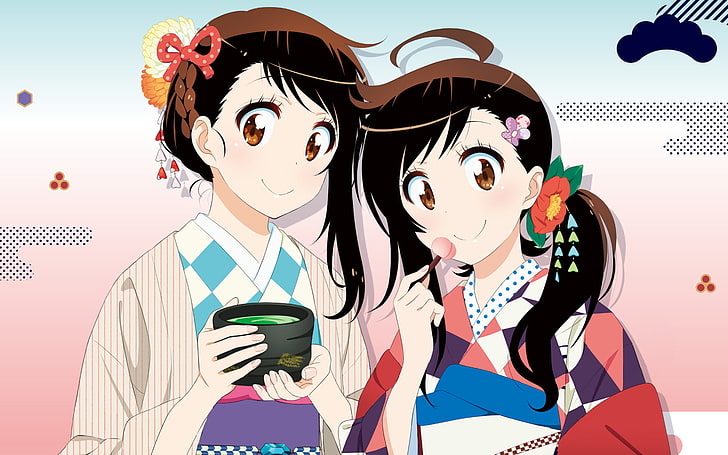 Anime, Nisekoi, Haru Onodera, Kosaki Onodera, Wallpaper HD
