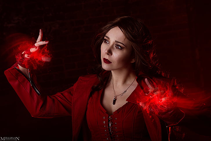 Kobiety, Cosplay, Avengers, Scarlet Witch, Tapety HD