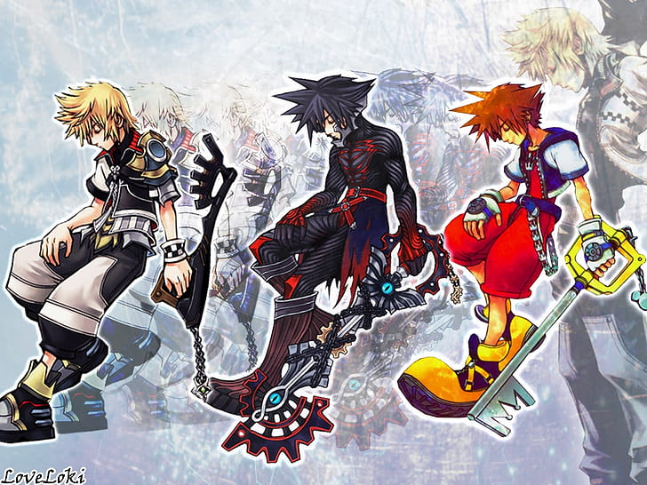 KH Kingdom Hearts 마음 속으로 뛰어 들어 비디오 게임 Kingdom Hearts HD Art, Kingdom Hearts, KH, sora, ven, ventus, HD 배경 화면