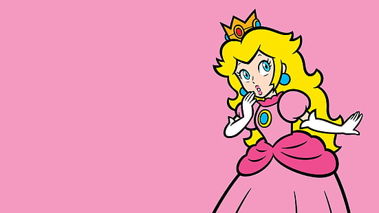 Princess Peach videospel Super Mario Nintendo, HD tapet HD wallpaper
