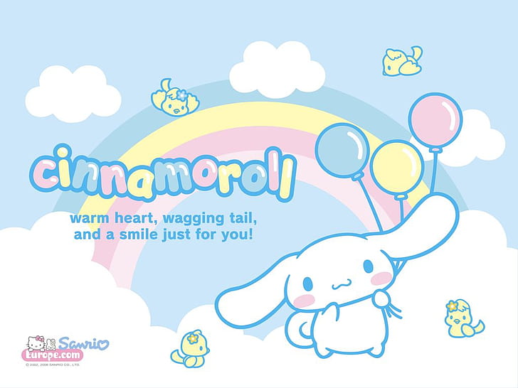 Cinnamoroll Радуга Cinnamoroll и Радуга Аниме Hello Kitty HD Art, Сладкий, радуга, корица, Санрио, HD обои