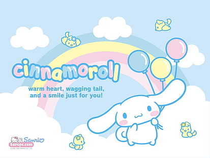 Cinnamoroll arco-íris Cinnamoroll e o arco-íris Anime Hello Kitty HD Art, doce, arco-íris, cinnamoroll, sanrio, HD papel de parede HD wallpaper