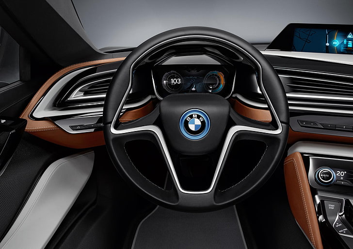 BMW i8, bmw_i8_concept spyder, voiture, Fond d'écran HD