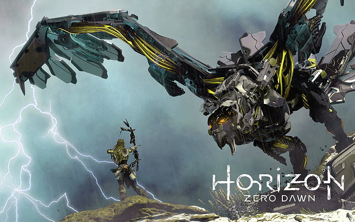 Horizon Zero Dawn цифровые обои, горизонт, нулевой рассвет, цивилизация, партизанские игры, HD обои