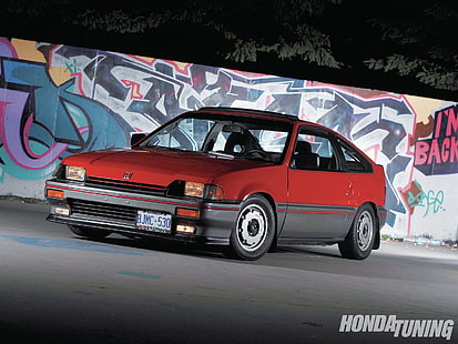 автомобили, купе, Honda CRX, Япония, тюнинг, HD обои HD wallpaper