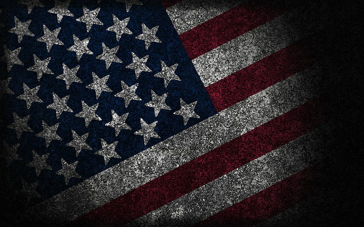 drapeau américain, aigle, états-unis, usa, Fond d'écran HD