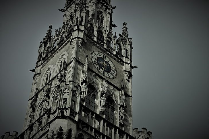 clocktowers, Munich, HD wallpaper