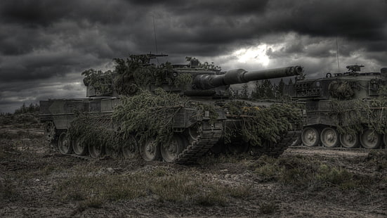 черный военный танк, война, танк, камуфляж, военный, автомобиль, HD обои HD wallpaper