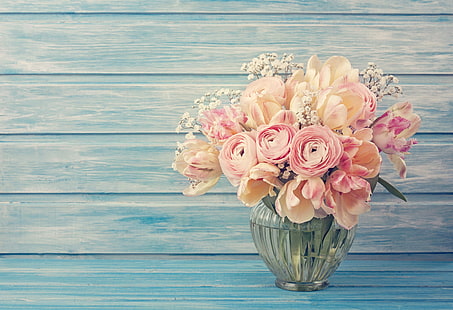 fleurs pétales roses et jaunes, fond, roses, fleurs, bouquet, fleur, floral, renoncule, Fond d'écran HD HD wallpaper
