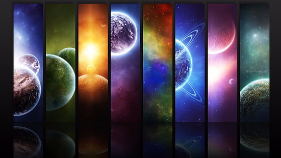 планета, слънчева система, вселена, космос, космос, астрономия, HD тапет HD wallpaper