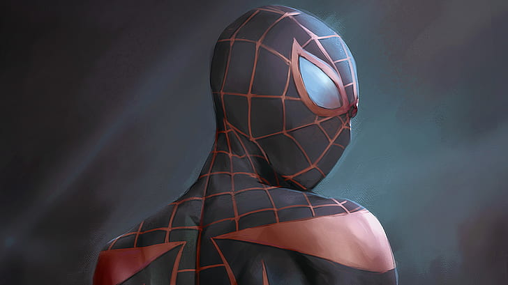 Комиксы Marvel, Майлз Моралес, произведение искусства, Человек-паук, HD обои