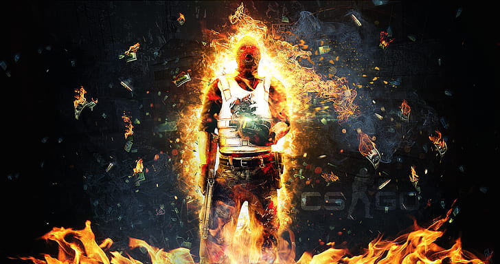 free download | Fire, cs, Counter-Strike: Global Offensive, video games, HD  wallpaper | Wallpaperbetter
