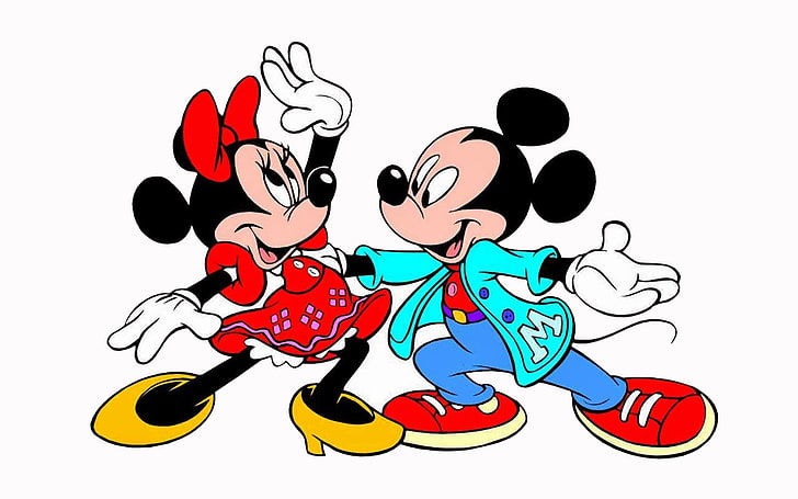 Mickey Minnie Mouse Dancing Cartoons HD Wallpapers para teléfonos móviles y  computadoras portátiles, Fondo de pantalla HD | Wallpaperbetter