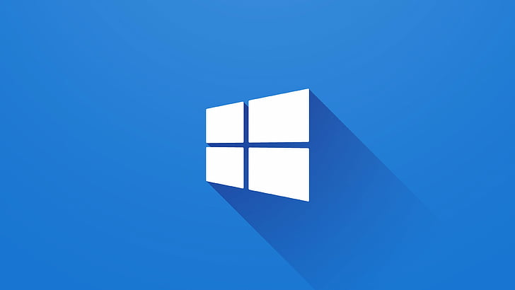 Logotipo do Microsoft Windows, Windows 10, 4k, 5k papel de parede, Microsoft, azul, HD papel de parede