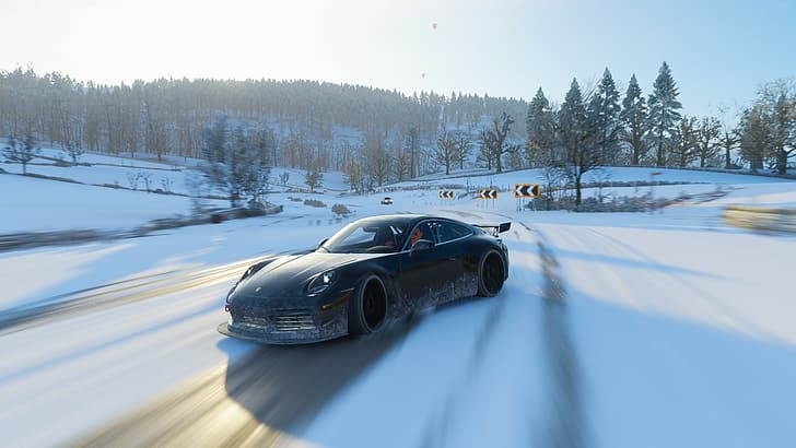 Forza, Forza Horizon 4, Porsche, Porsche 911 Carrera, Fond d'écran HD