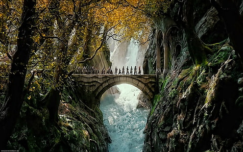 aventura, desolação, fantasia, hobbit, senhor, anéis, anéis, HD papel de parede HD wallpaper