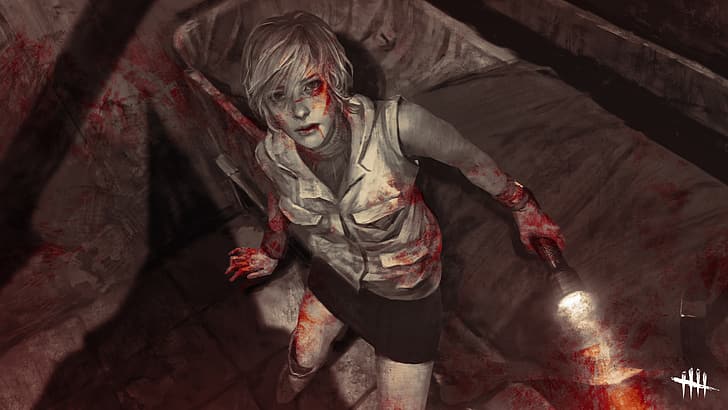 Dead by Daylight, видео игри, изкуство за видеоигри, ужаси, Silent Hill, HD тапет