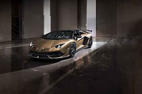 Lamborghini, Lamborghini Aventador SVJ, Brown Car, Voiture, Lamborghini Aventador, Sport Car, Supercar, Véhicule, Fond d'écran HD HD wallpaper