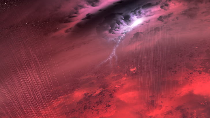 Storm Clouds And Rain Molten Iron May Be Common Occurrences Of Failed Stars Known As Brown Dwarfs, HD wallpaper