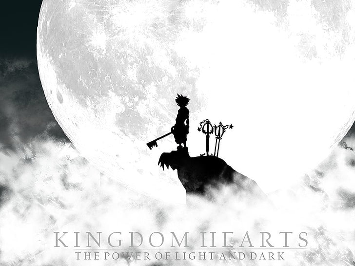 Kingdom Hearts duvar kağıdı, Kingdom Hearts, Sora (Kingdom Hearts), Video Oyunu, Beyaz, HD masaüstü duvar kağıdı