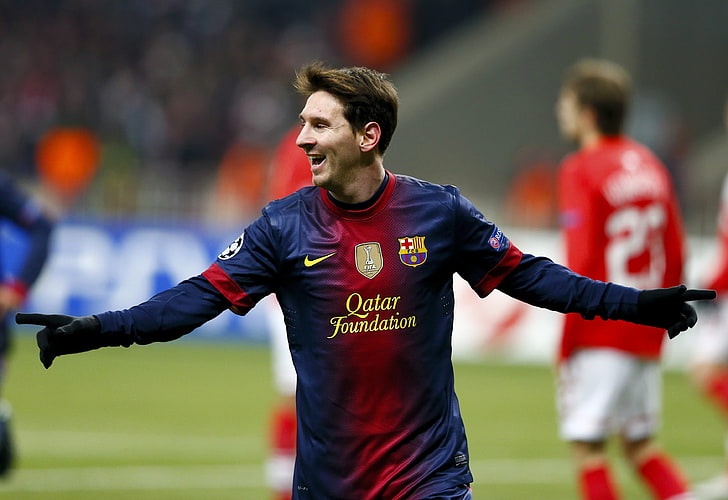 Lionel Messi, piłka nożna, sport, gwiazda, forma, Lionel Messi, klub, Liga Mistrzów, UEFA, Gracz, FC Barcelona, ​​Leo, Tapety HD