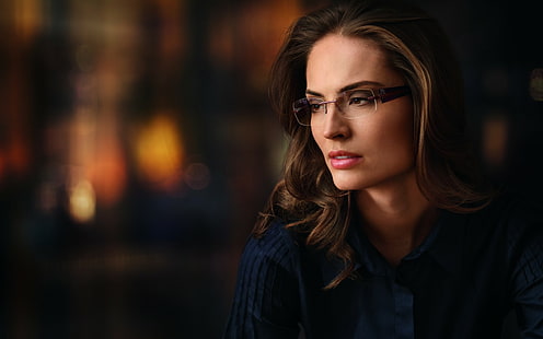 Girl, Glasses, Mood, HD wallpaper HD wallpaper
