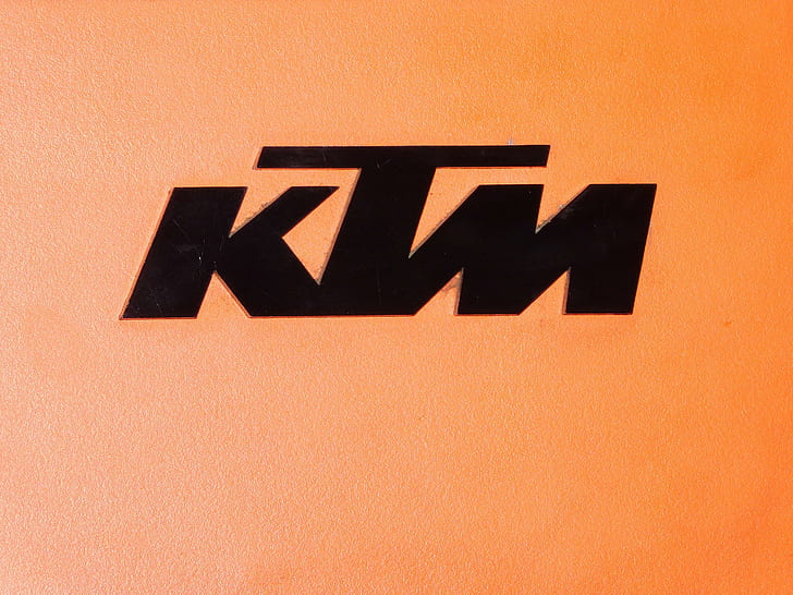 KTM, logo, sepeda motor, Wallpaper HD