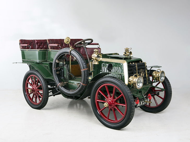 12 hp, 1902, entrance, levassor, panhard, rear, retro, tonneau, type0b1, HD wallpaper