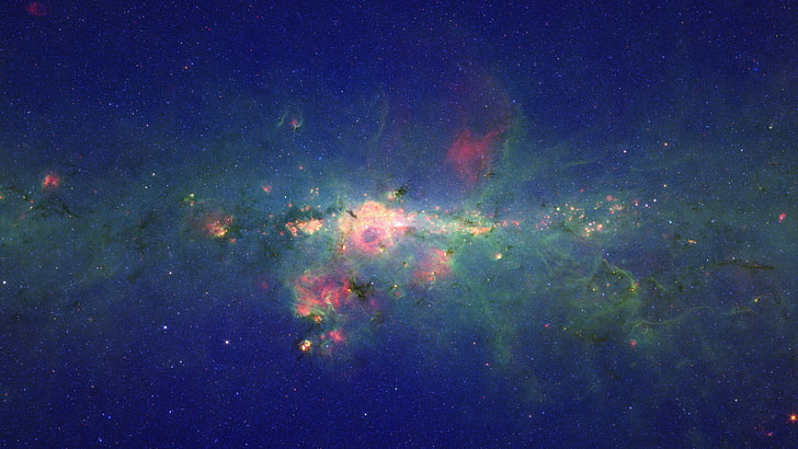 8K, Milky way, 4K, Spitzer Space Telescope, Peony Nebula, WR 102ka, Peony star, HD wallpaper