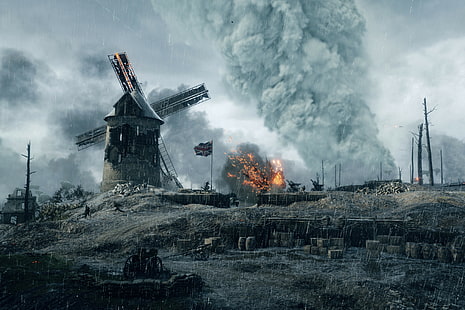 soldado, Battlefield 1, EA DICE, Primeira Guerra Mundial, videogame, guerra, HD papel de parede HD wallpaper