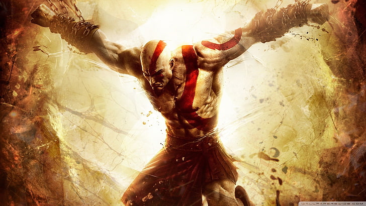 God of War Kratos graphic wallpaper, God of War, video games, God of War: ascension, HD wallpaper