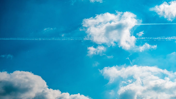 aviones, cielo, naturaleza, nubes, HD wallpaper