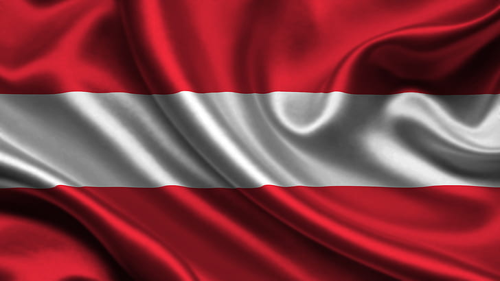 Австрия, флаг, HD тапет