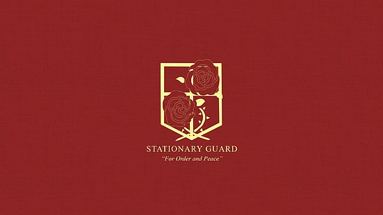 Logotipo de Guardia estacionaria, anime, Shingeki no Kyojin, logotipo, Fondo de pantalla HD HD wallpaper