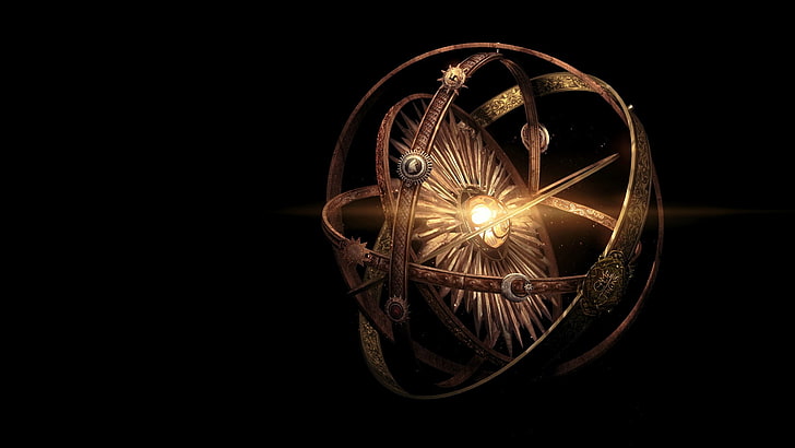 Armillary sphere خلفية رقمية ، لعبة العروش ، بوصلة، خلفية HD