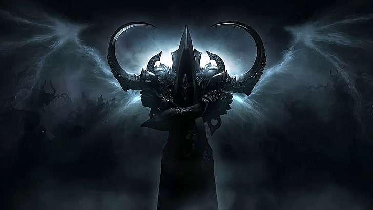 personaje de videojuego con ilustración de armadura, videojuegos, Diablo III, Diablo 3: Reaper of Souls, 3D, arte de fantasía, Diablo, Fondo de pantalla HD