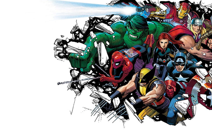 Avengers HD, dibujos animados / cómic, vengadores, Fondo de pantalla HD |  Wallpaperbetter