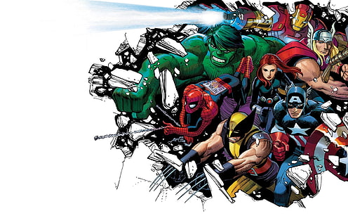 Avengers HD, карикатура / комикс, отмъстители, HD тапет HD wallpaper