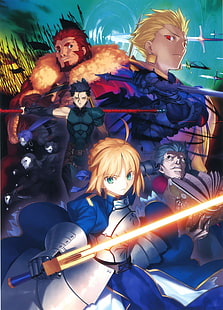 Type-Moon ، Fate Series ، Sabre ، Takeuchi Takashi ، Fate / Zero ، فتيات الأنيمي ، أنيمي، خلفية HD HD wallpaper