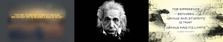 อัลเบิร์ตไอน์สไตน์จอภาพหลายหลายหน้าจอสามวอลล์เปเปอร์, วอลล์เปเปอร์ HD