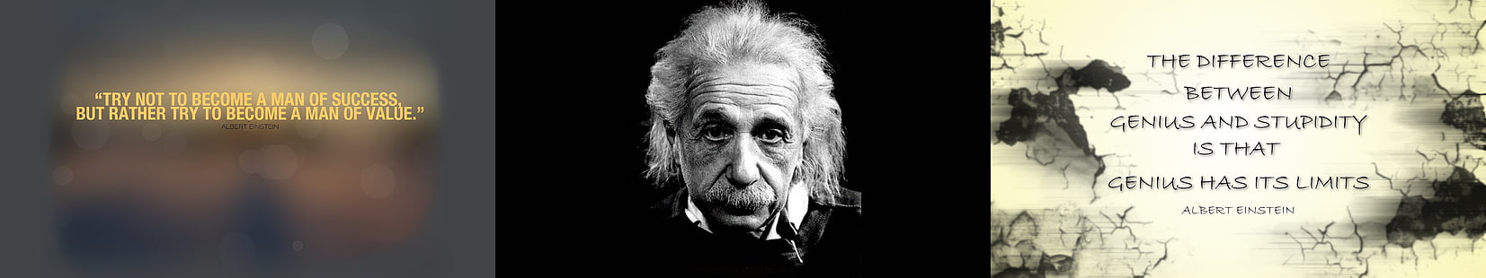 Алберт, Айнщайн, монитор, мулти, множество, екран, тройка, тапет, HD тапет HD wallpaper
