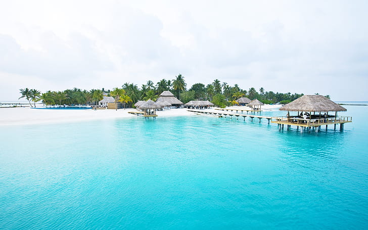 Красивые Мальдивы, Сейшельские острова, HD, Красивые, Мальдивы, Сейшельские острова, HD, HD обои
