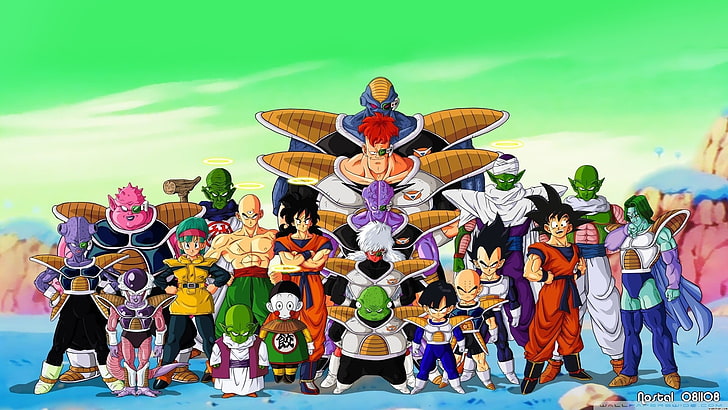 شخصيات Dragon Ball Z خلفية رقمية ، Dragon Ball Z ، أنيمي، خلفية HD